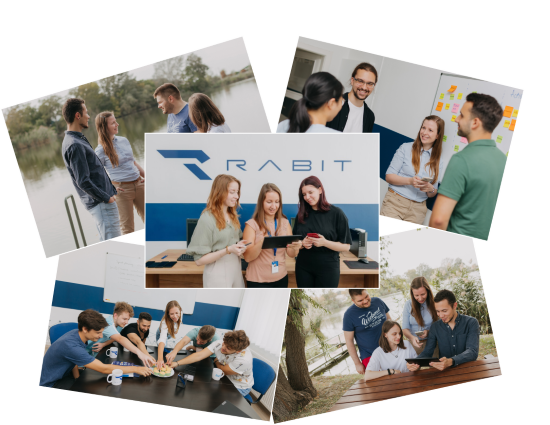 Five photos of RabIT Solution's Team
